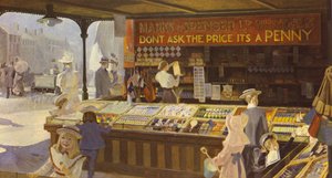 Un intérieur du Penny Bazaar montrant l